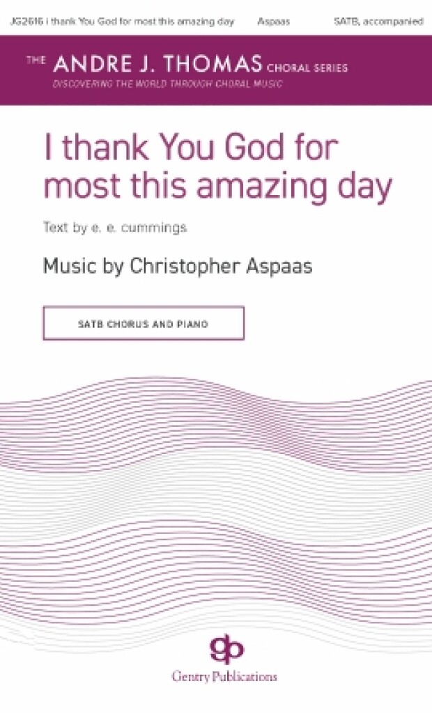 i thank You God for most this amazing day